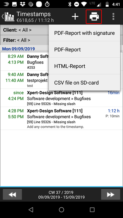 report-export